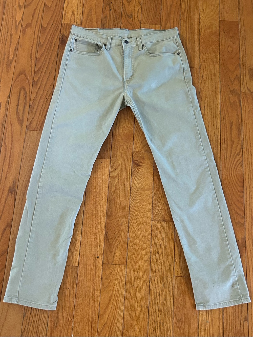 Levi’s 502 Taper Fit Men’s Jeans W34 L34 Light Khaki